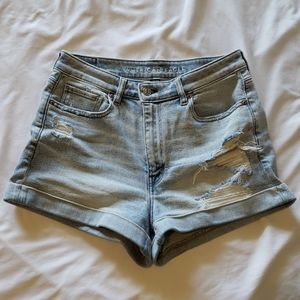 American Eagle Stretch Denim Mom Shorts